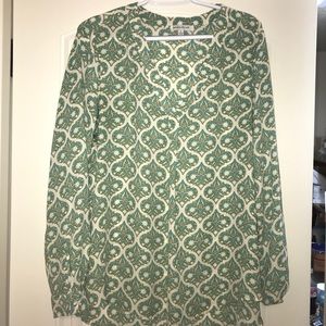 Rose and olive Moroccan print tunic